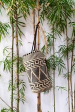 Ręcznie robiony plecak z rattanu w stylu boho z Bali