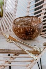 nóż i widelec pineapple złoty