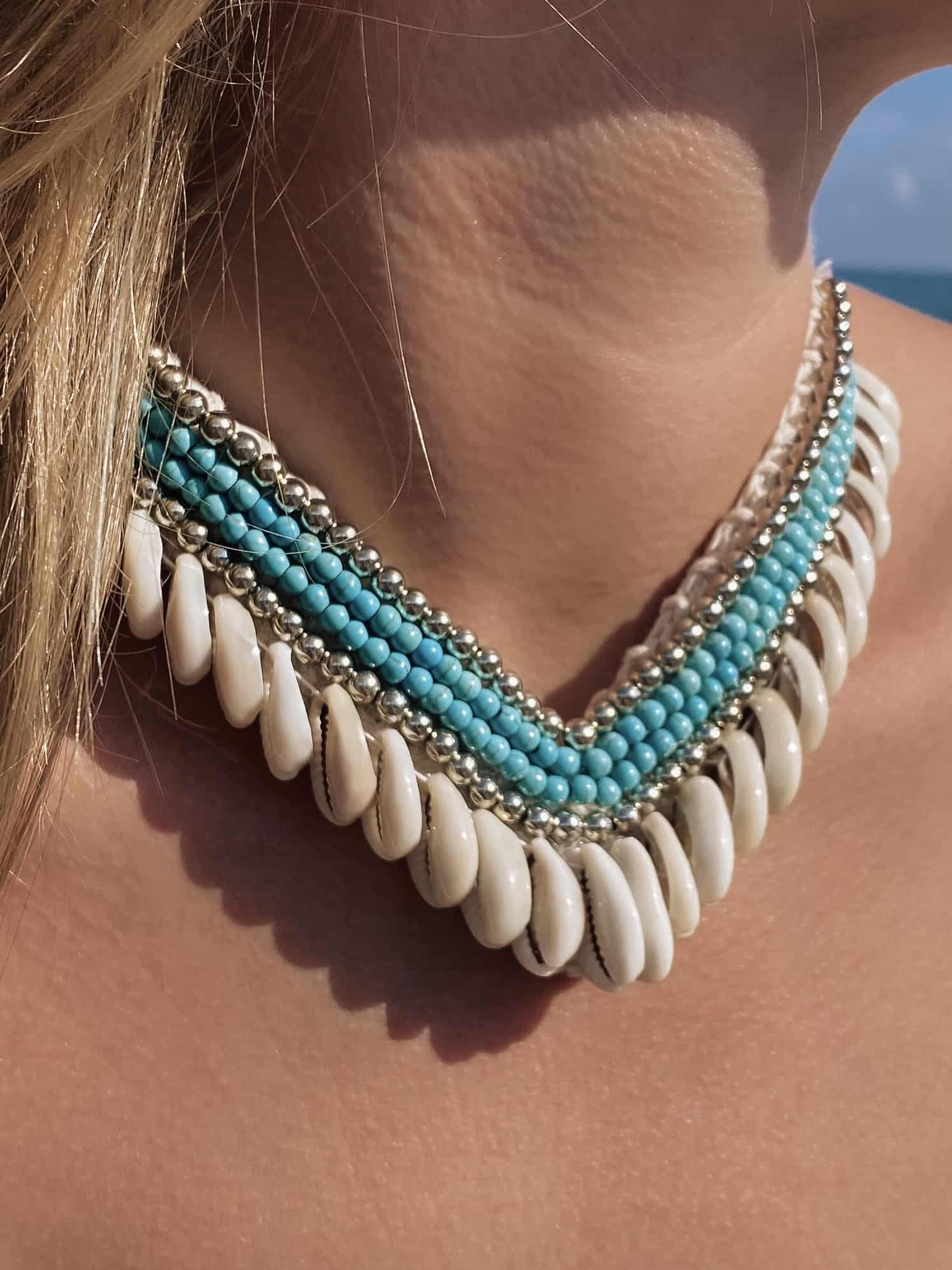 Naszyjnik Boho Choker Z Muszelek Kauri Naszyjnik Z Muszli Naszyjnik Boho Choker Z Muszelek Kauri Naszyjnik Z Muszli