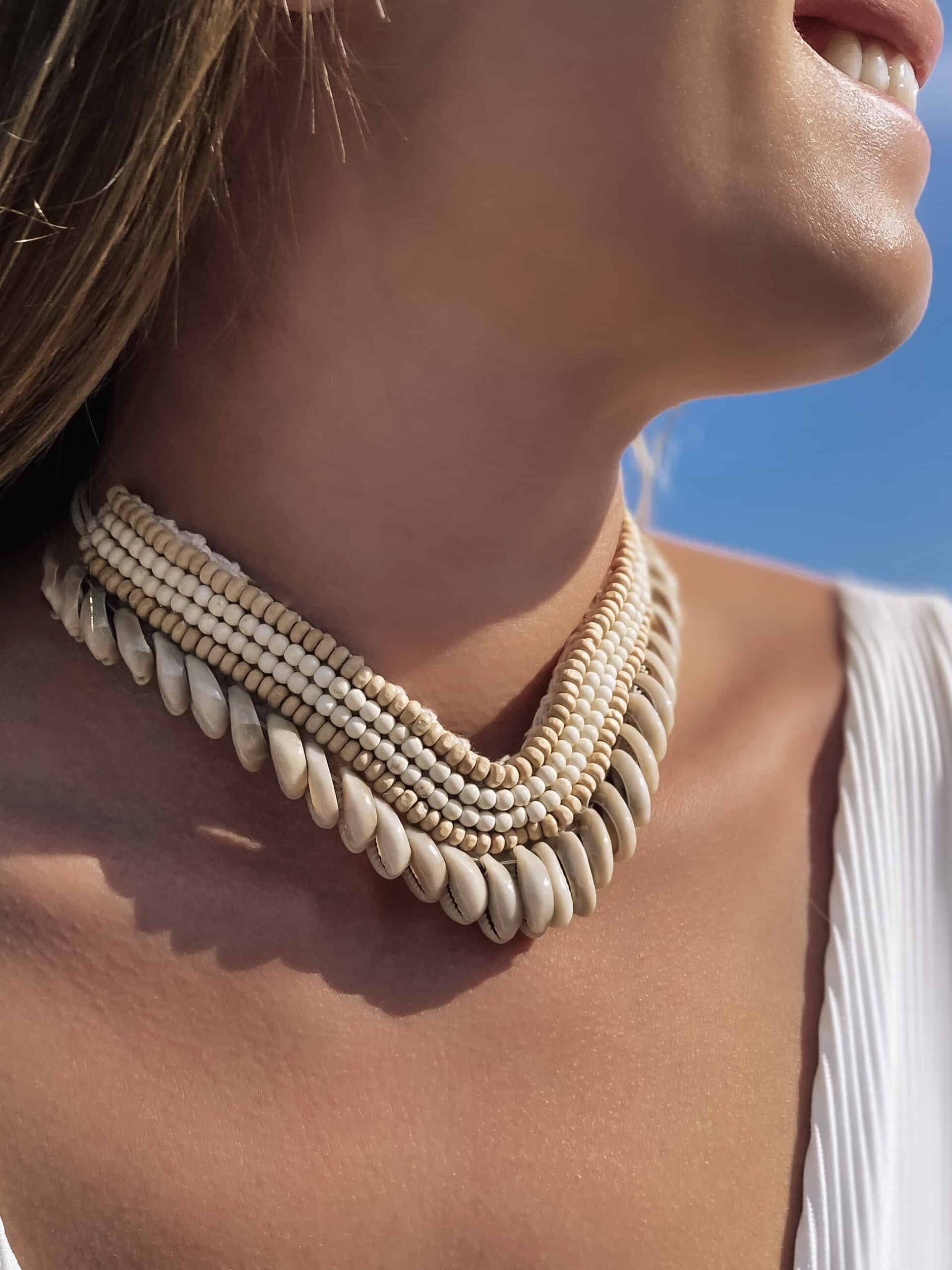 Naszyjnik W Stylu Boho Choker Naszyjnik Boho Z Muszelek Naszyjnik W Stylu Boho Choker Naszyjnik Boho Z Muszelek