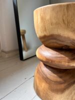 stolik boczny pomocniczy drewniany