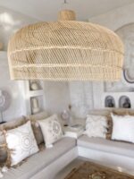 Duża lampa rattanowa 100cm XL