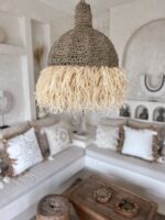 oświetlenie boho do salonu i na taras