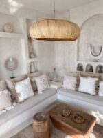 lampa bambusowa okrągła