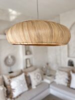 lampa bambusowa okrągła