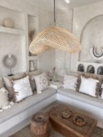 lampa rattanowa boho wisząca
