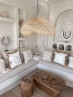 lampa rattanowa boho wisząca