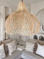 lampa rattanowa boho wisząca