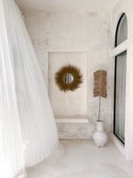 lustro w stylu boho