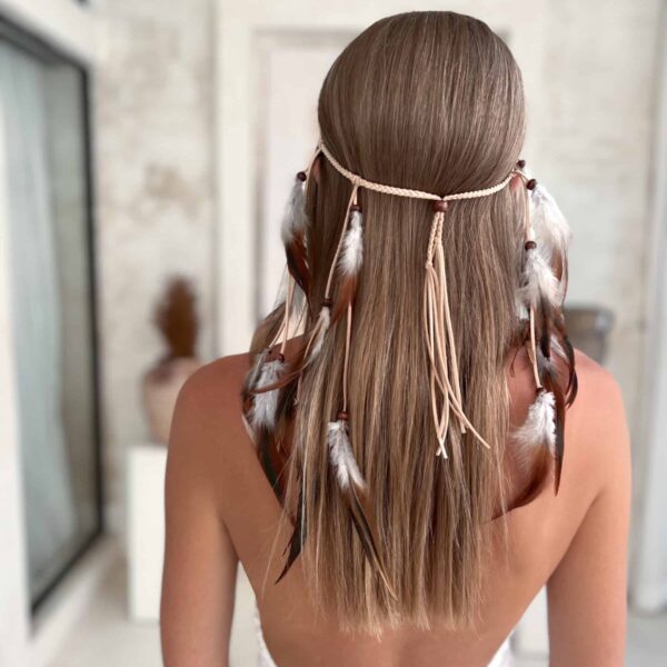 opaska boho z piór