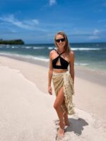 Pareo Plażowe Chusta ASTRI BEŻOWE - Image 4