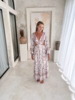 sukienka boho w kwiaty maxi