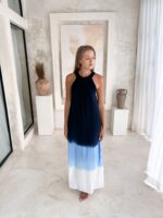 Sukienka BOHO MANDIRI Niebieska OUTLET - Image 7