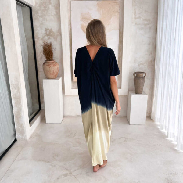 sukienka maxi czarna boho