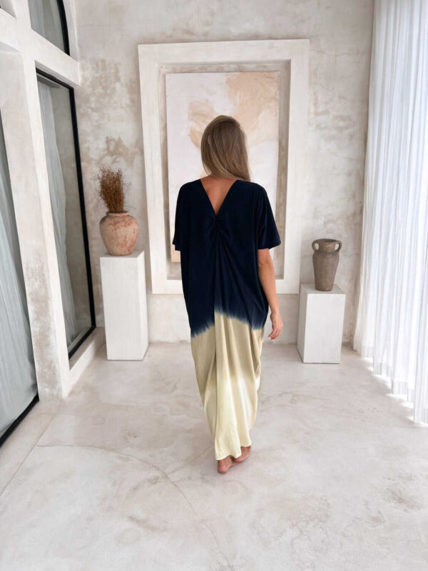 sukienka maxi czarna boho