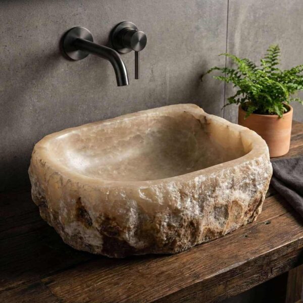 umywalka kamienna z onyksu