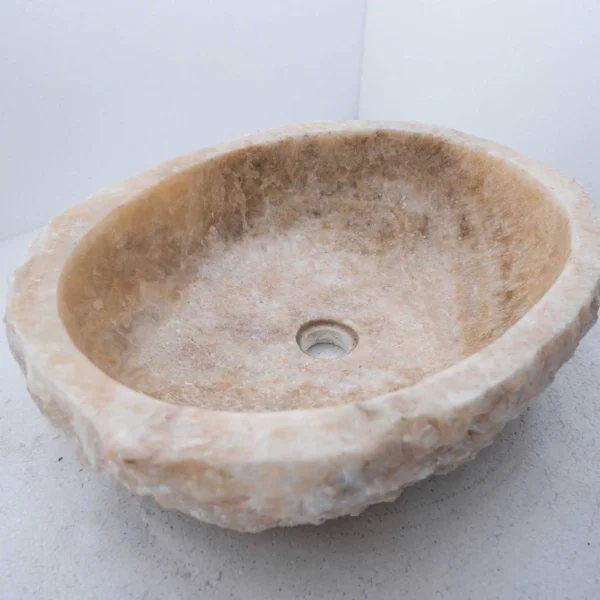 kamienna umywalka owalna