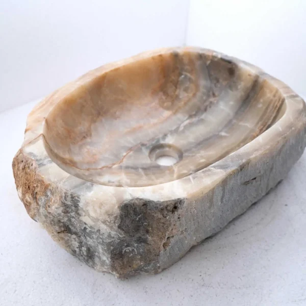 kamienna umywalka onyks