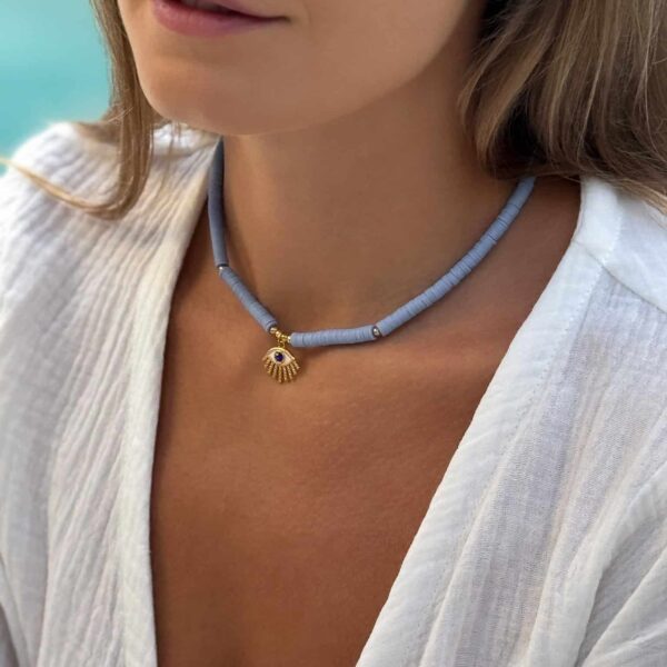 letni choker damski