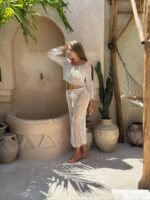 ażurowy komplet damski boho