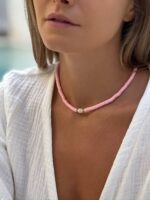 choker z perłą