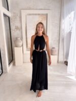 sukienka na wesele czarna elegancka