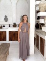 elegancka sukienka maxi boho