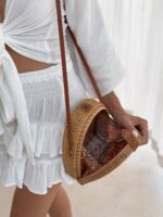 listonoszka boho rattanowa