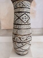 duży wazon drewniany boho