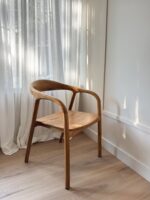 krzesło teakowe drewniane