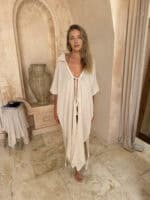 narzutka w stylu tulum robiona ręcznie