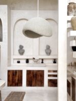 lampa w stylu japandi