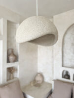 lampa kamienna beżowa wabi sabi