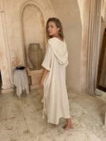 narzutka z kapturem plażowa