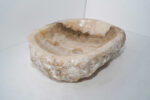 okrągła umywalka kamienna nablatowa