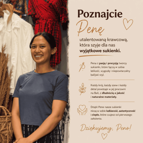 ubrania tworzone ręcznie na Bali